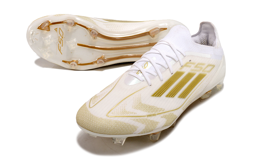 Adidas F50 Elite FG - Branco Dourado