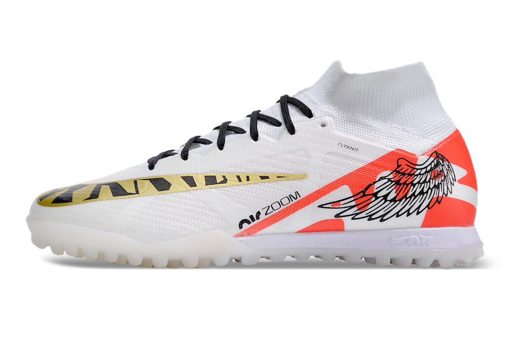 Nike Air Zoom Mercurial Superfly 9 Elite Society - Branco Dourado