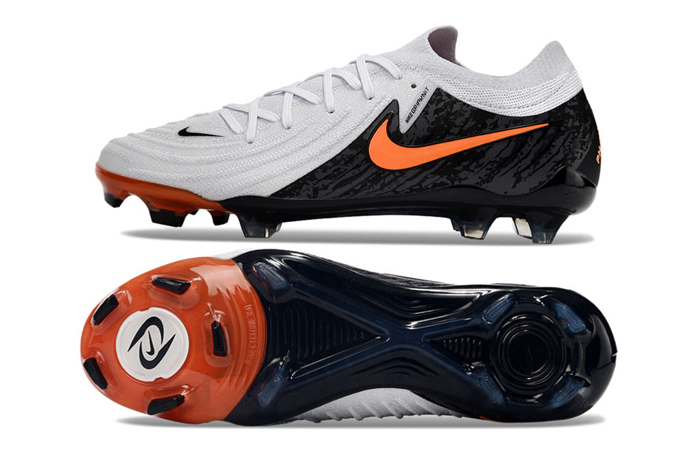 Nike Phantom GX2 Elite FG - Cinza Preto Laranja