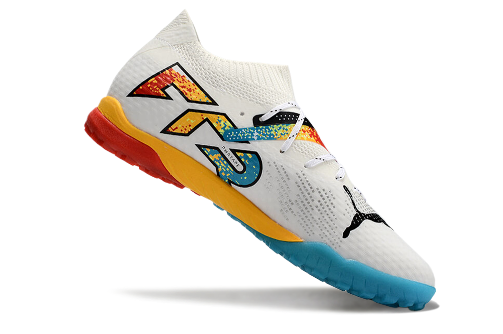 Puma Future 7 FTR Society - Branco Amarelo Azul