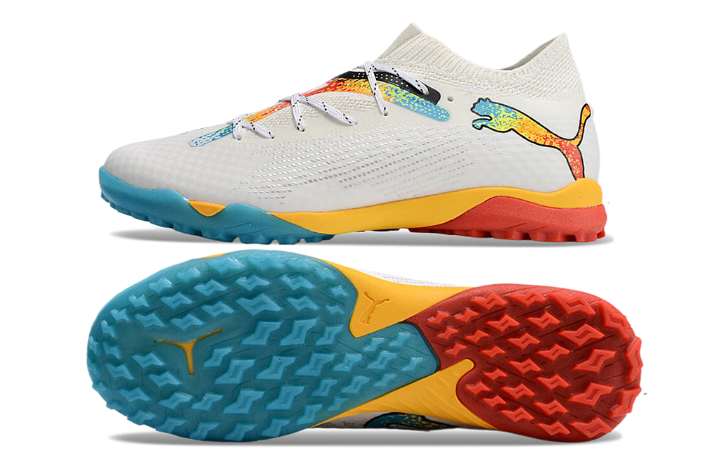 Puma Future 7 FTR Society - Branco Amarelo Azul
