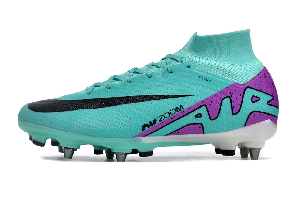Nike Air Zoom Superfly 9 Elite SG TRAVA MISTA - Azul