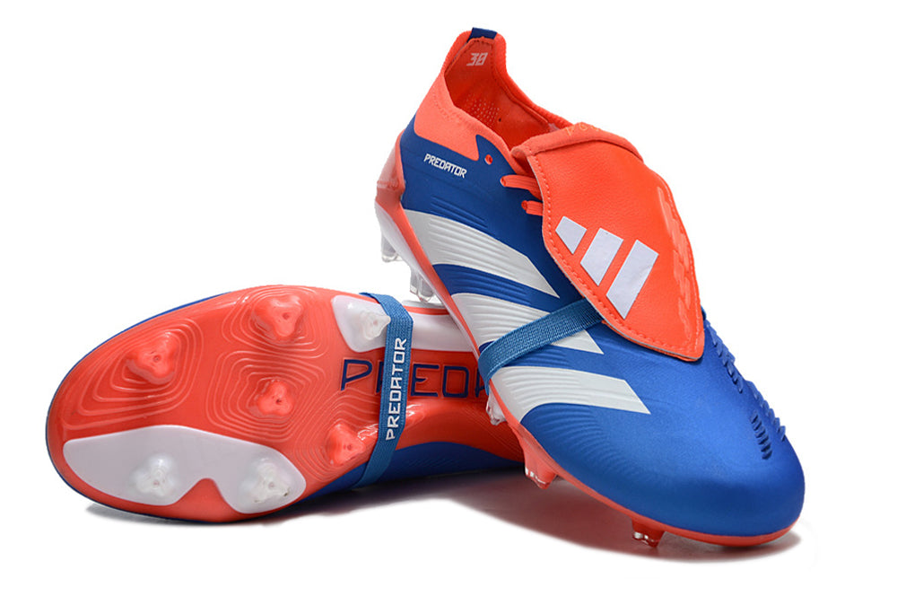 Adidas Feminina Predator Elite Tongue FG -  Azul Vermelho