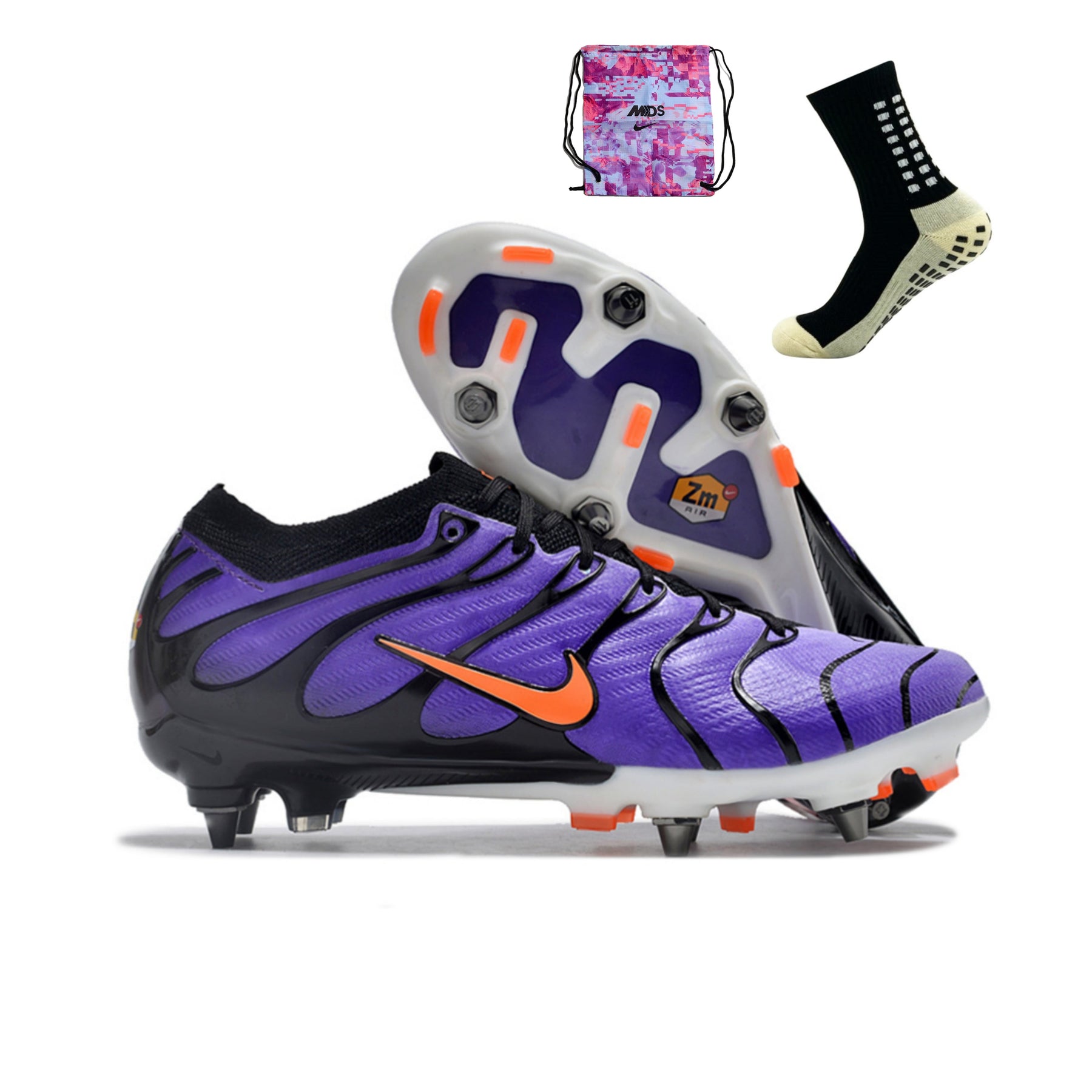 Nike Air Zoom Mercurial Vapor 15 Elite SG TRAVA MISTA - Roxo