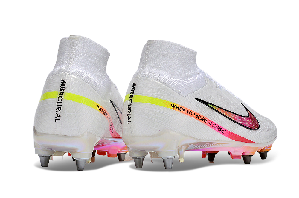 Nike Air Zoom Superfly 9 Elite SG TRAVA MISTA - Branco Rosa