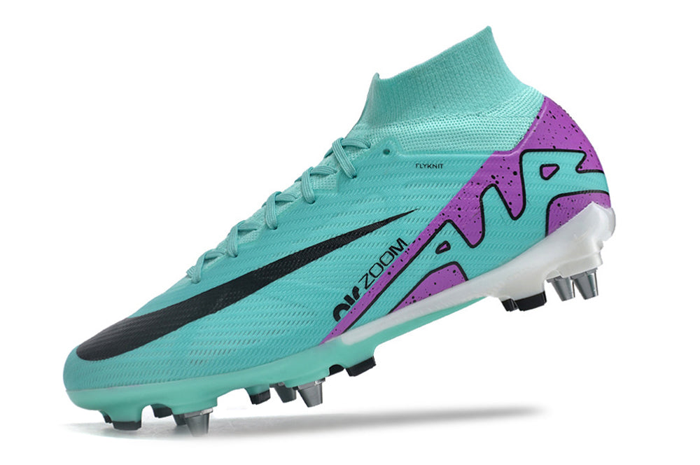 Nike Air Zoom Superfly 9 Elite SG TRAVA MISTA - Azul
