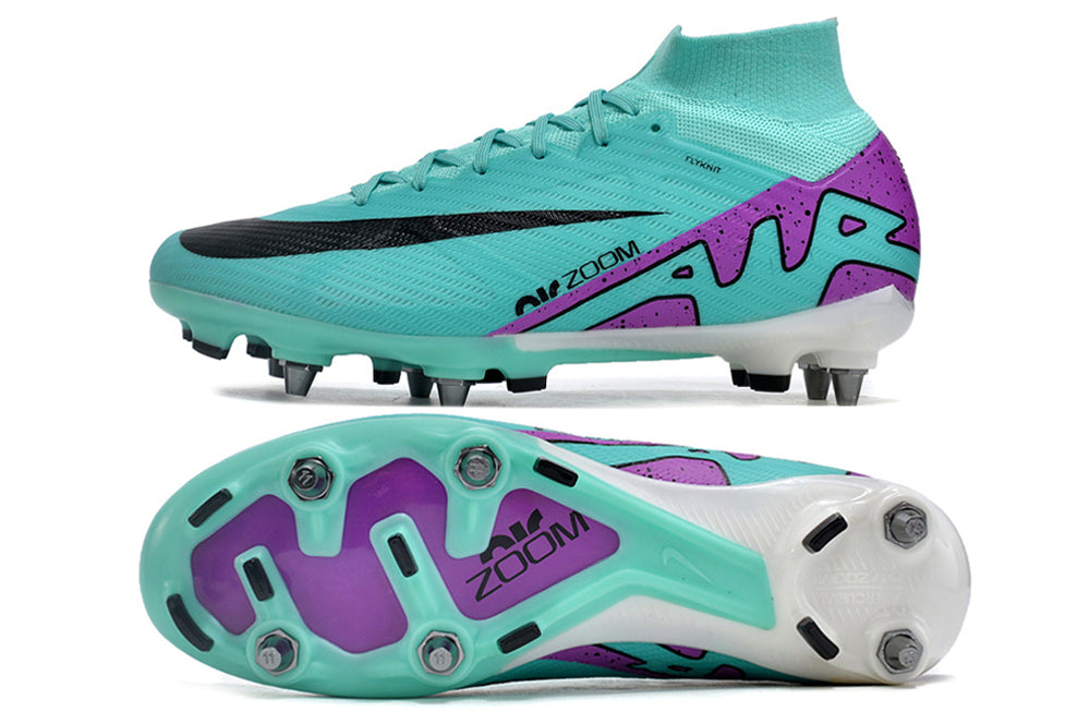 Nike Air Zoom Superfly 9 Elite SG TRAVA MISTA - Azul