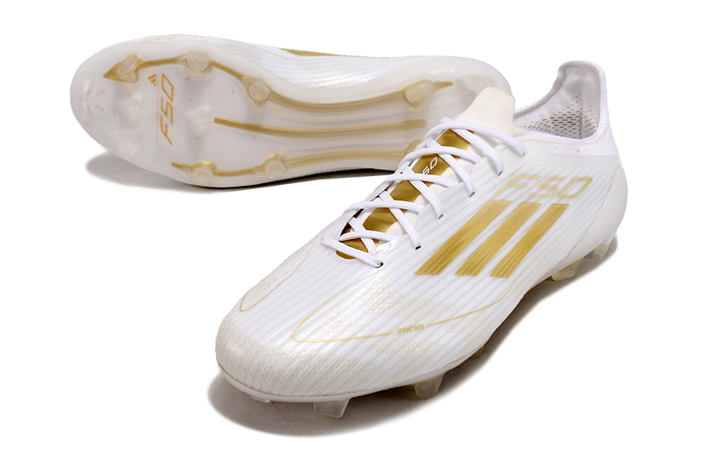 Adidas F50 Elite FG - Branco Dourado