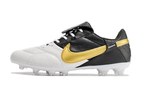 Nike Premier 3 FG Elite - Preto Branco Dourado