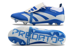 Adidas Feminina Predator Elite Tongue FG - Azul Branco