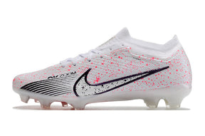 Nike Feminina Air Zoom Mercurial Vapor 15 FG Elite - Branco Rosa Preto
