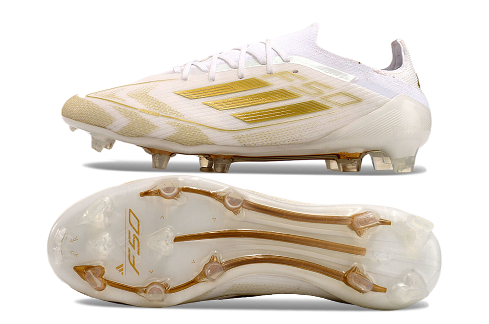 Adidas F50 Elite FG - Branco Dourado