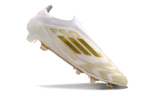 Adidas F50 Elite Laceless FG - Branco Dourado