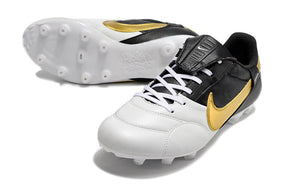 Nike Premier 3 FG Elite - Preto Branco Dourado
