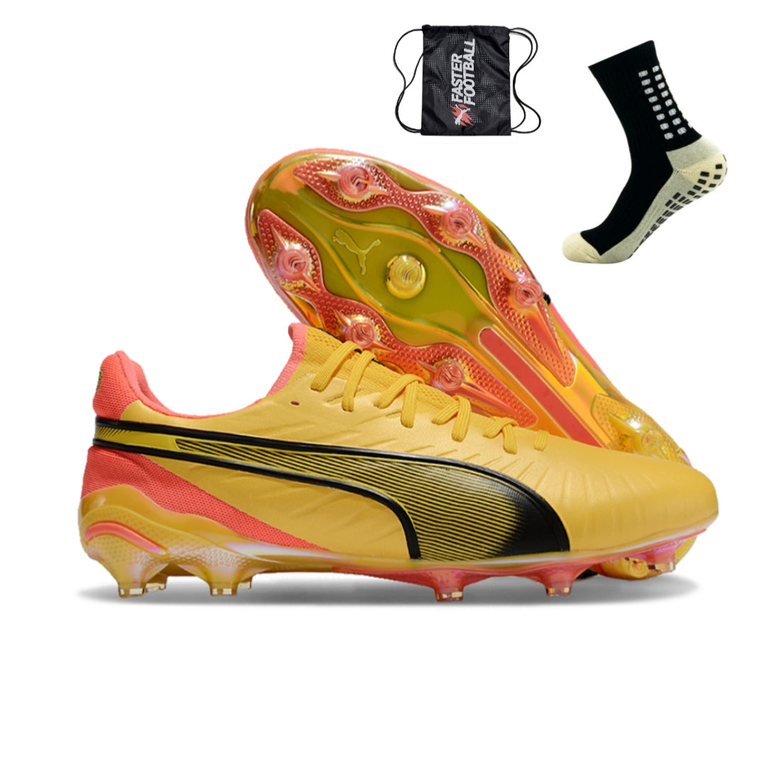 Puma King FG/AG - Laranja