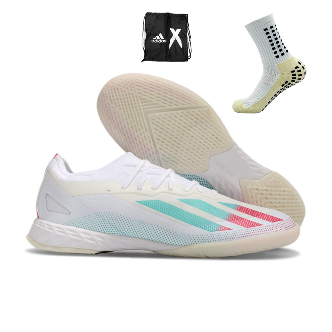 Adidas X Crazyfast .1 Futsal - Branco Rosa