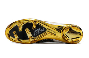 Nike Feminina Air Zoom Mercurial Vapor 15 FG Elite - Branco Dourado