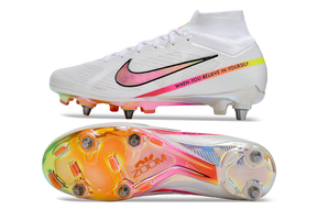 Nike Air Zoom Superfly 9 Elite SG TRAVA MISTA - Branco Rosa